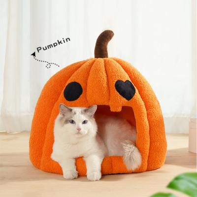 China Breathable Semi Closed Warm Plush Thickened Circular Detachable Pet Nest for sale