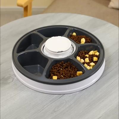 China Sustainable Hot Selling Six Hole Quantitative Intelligent Timing Pet Automatic Feeder for sale