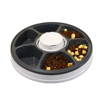 China Sustainable Hot Selling Six Hole Quantitative Intelligent Timing Pet Automatic Feeder for sale