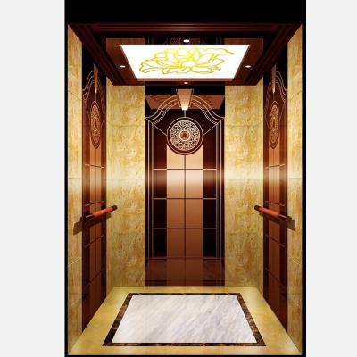 China Modern Luxury Cabin Decoration , Low Noise Operating Reliable Small Machine Room Passenger Elevator for sale