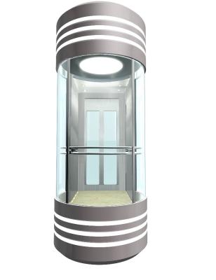 China China Manufacturer Modern Commercial Passenger Glass Round Elevator for sale