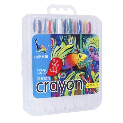 China New Stationery Supplies PP Bright Box Package Colorful Non-Toxic LPS Colors Twistable Pencil Set for sale