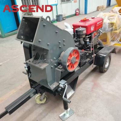 China PC1000x800 stone hot sale diesel mobile hammer crusher factory price for sale