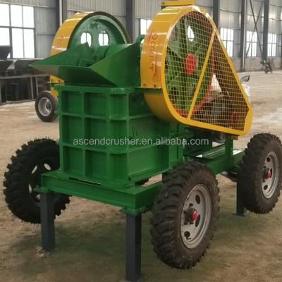 China ASCEND Quarry Mining Machinery Jaw Crusher With Diesel Model PE150x750 Jaw Crusher for sale