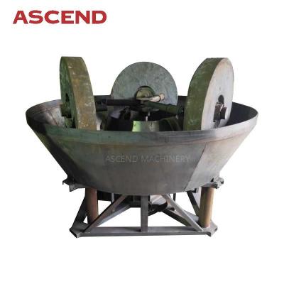 China High Quality Sudan Niger Two Grinding Three Roller 1100 Low Price Gold Rock 1200 Wet 1200a 1200b Gold Pan Mill Machine for sale