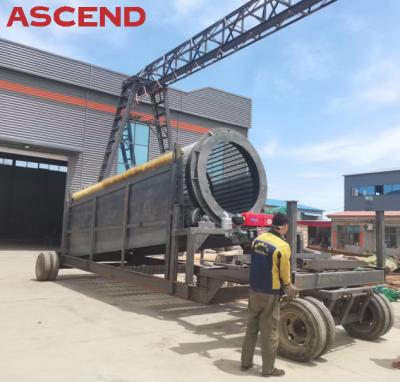 China Ore 20 30 50 Ton Per Hour Sand Soil Aggregate Gravel Rotary Drum Trommel Screen Separator Machine for sale