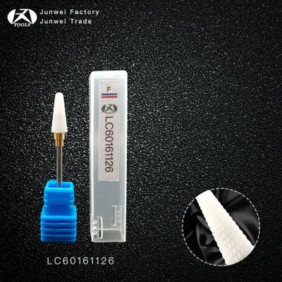 China No Clogging White Ceramic Nail Drill Bit&Zirconia Burs-F Dental Ceramic Shape-Cross Nail (LC60161126) for sale