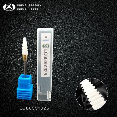 China No Clogging High Quality Medical White Ceramic Bit&Zirconia Burs Dental Ceramic Nail Drill (LC60341324) for sale