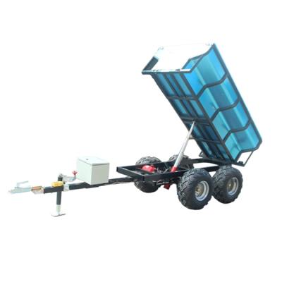 China Other Trailers OEM Galvanized Tandem Hydraulic Tipper Tipping Trailer for sale