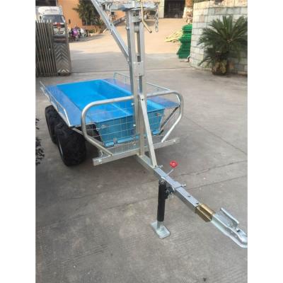 China Other Trailers China Hot Dip Floor Ramp Galvanized Farm ATV Trailer for sale