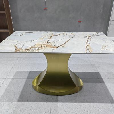 China (Other)New Dining Table Adjustable Marble Dining Table and Chair Set Home Simple Modern Rectangular Table for sale