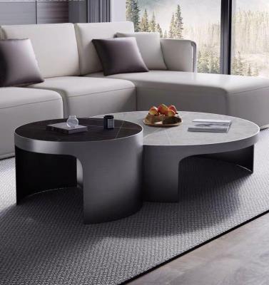 China Nordic style extendable round marble luxury coffee table set modern living room furniture coffee table for sale