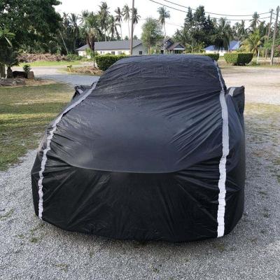 China Polyester Car Cover Waterproof Anti-UV Outdoor Sun All Weather Protection Sports Full Body for sale