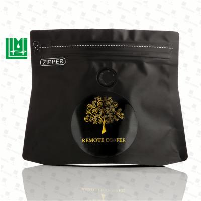 China Food Tea Coffee Bag Zipper Flat Bottom Pouch Diamond Shape Coffee Packaging Bags for sale