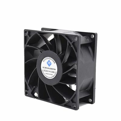 China Powerful hotels dc 92x92x38 12v sleeve bearing fan pwm speed control function fan for server fan 9238 for sale