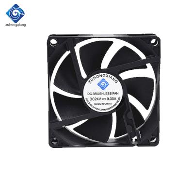 China 12 volt dc fan high cfm 24v 80mm silent 80x80x25 12v 24v home appliance for sale