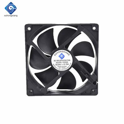 China New CE 120mm 12v 24v 48v Fan Axial Fans For Hotels Server Hotels Laptop Computer Case Brushless PC Gaming Cpu Case for sale