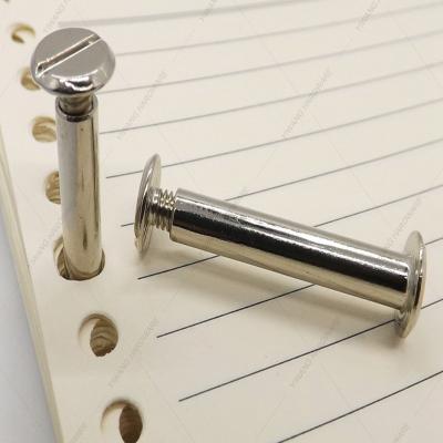 China 65mm Metal Male And Female Account Book Screw Binding Nail for sale