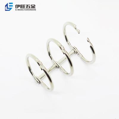 China YIWANG Wholesale Various Size Metal 3 Rings Calendar Binding Rings for sale