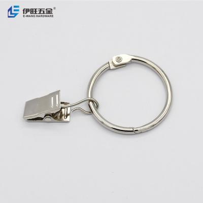 China YIWANG Wholesale Tracks Accessories 2 Inches Loose-Leaf Curtain Ring Hanging Clip for sale