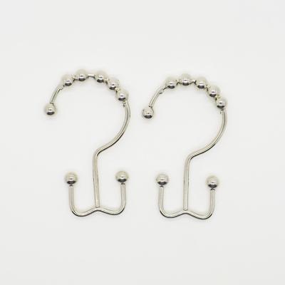 China YIWANG Wholesale Home Accessories Curtain Hardware Double Roller Hooks for sale