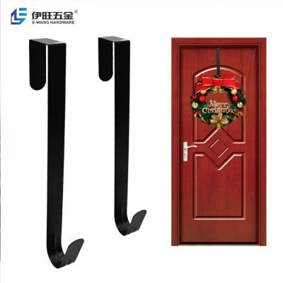 China YiWang Wholesale Front Door Garland Single Hooks Christmas Wreath Hanger Decorative Metal Hooks for sale