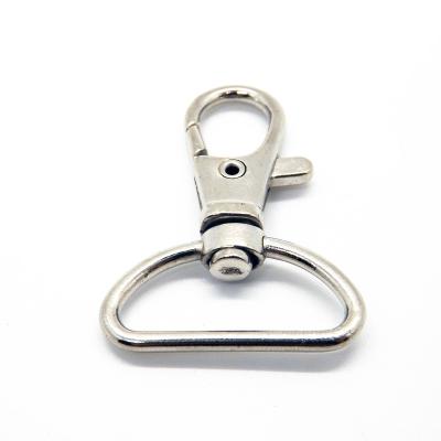 China 1 inch bag metal parts metal swivel snap hook d ring for purse for sale