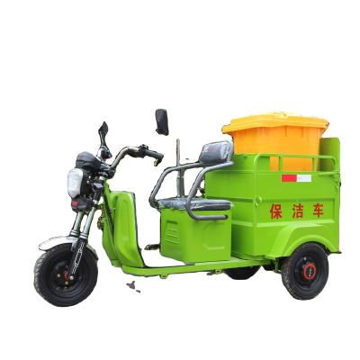 China Cheapest Price Electric Tricycle Garbage Truck Passenger Cleaning Cars With 500L Tricycle Garbage Collector for sale