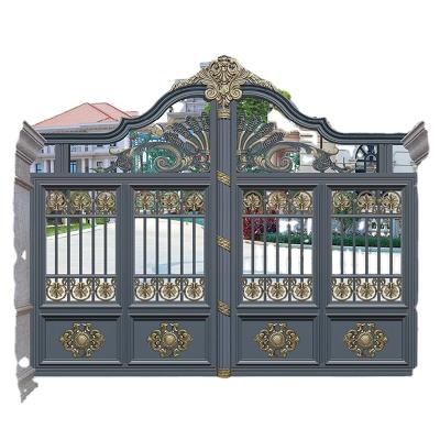 China European style villas garden gate aluminum alloy electric garden gate easily assembled manufacturers for sale