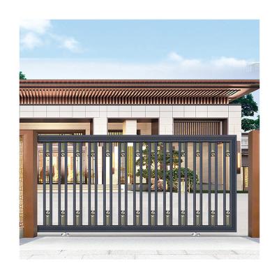 China High Quality Aluminum Metal Swing Door Strong Closer No Rust Cheap House Sliding Door Base Track Aluminum Color Design for sale