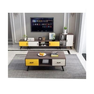 China Expandable To Luxury Lightweight Eco-friendly Vending TV Cabinet And Coffee Table Combination Set for sale