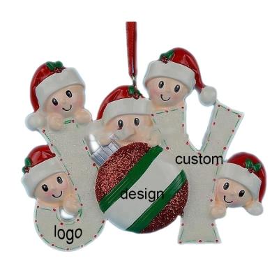 China Personalized Customized Hand Painted Polyresin Handmade Christmas Ornaments With Unique Logo Design for sale