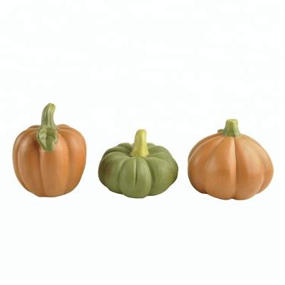 China Miniature Resin Scrap Craft S/3 Evil Face Pumpkin Ornaments for sale