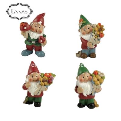 China Europe Polyresin Funny Miniature Garden Gnomes For Garden Decorations for sale