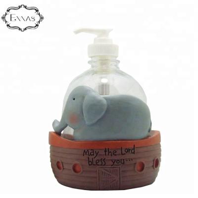 China Europe Resin Elephant And Ship Statue 2019 New Creative Kawaii 3D Crafts Ornaments for sale