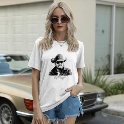 China 2022 Anti-Shrink New High Quality Customized Summer Color Vintage Graphics Print Logo Multi Sleeve Shorts Plus Size Women's T-Shirts for sale