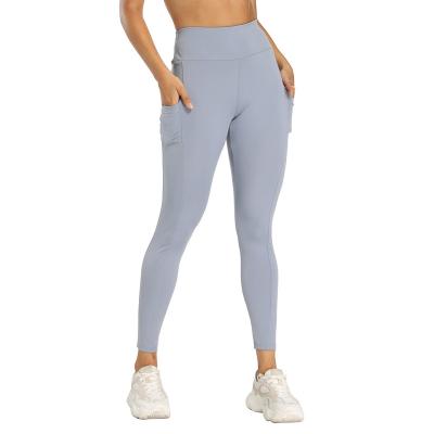 China 2022 Wholesale Antibacterial Antibacterial Lightweight Lightweight Elastic Stretch Hip Lift High Waist Fitness Lift Up Yoga Seamless Women's Leggings for sale