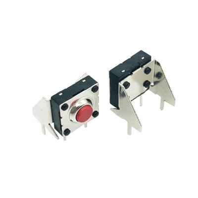 China Hot Sale 50mA 12V DC Mini Bracket Tact Switch 10*10 Waterproof Bracket 10*10mm for sale