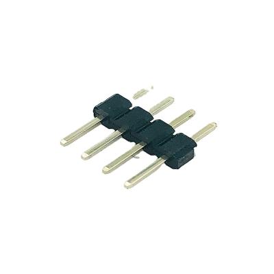 China Pitch 4pin Luxury Straight Pitch 4pin Socket Single Row PCB Male Power Connector Pin Header for sale