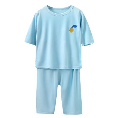 China Summer Three Quarter Air Conditioning Suit Casual Children's Colorful Sleeve Set Homewear For Kids for sale