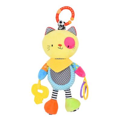 China Baby Hanging Toy Musical Animal Plush Gifts Crib Stroller Plush Pull String Musical Soft Plush Doll Toy for sale