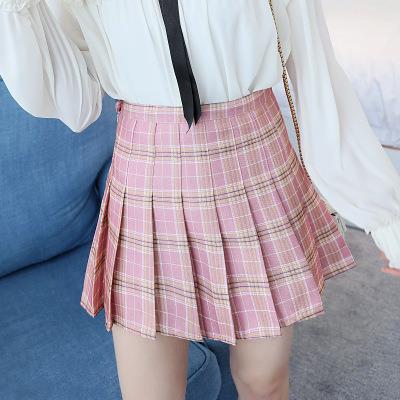 China High-waisted Nan-Tchang Auyan Student Checked Tennis Shorts Breathable A-Line Skirt for sale