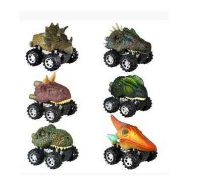 China Hand-Eye Coordination Pull Back Dinosaur Cars For Kids Pull Back Vehicles Toys For Age Boys Toy Cars Dinosaurs Party Favor Easter Gifts for sale