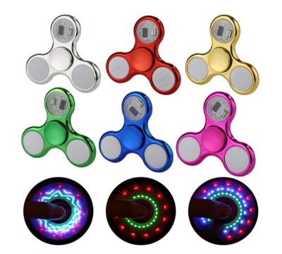 China Trigger Toy Fidget Spinners 5 Packs, Light Up Fidget Spinner Toys Set For Kids LED Fidget Spinner Packs Finger Spinner-Worry Toys Trigger Reducer Spin for sale