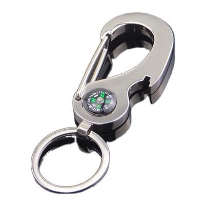 China Metal Key Chain Pocket Compass Gear, Ring Military Survival Magnetic Mini Metal Key Compass, Waterproof, Gear Compass For Men Kids for sale