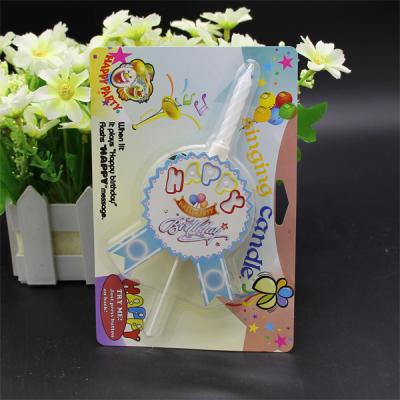 China Birthdays Birthday Song Music Candle Powder Baking Blue Plug-in for sale