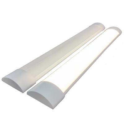 China Factory Price Desktop 110lm/W Full PC No Flickering LED Linear Fixture 2ft 4ft 18W 36W Batten Light for sale