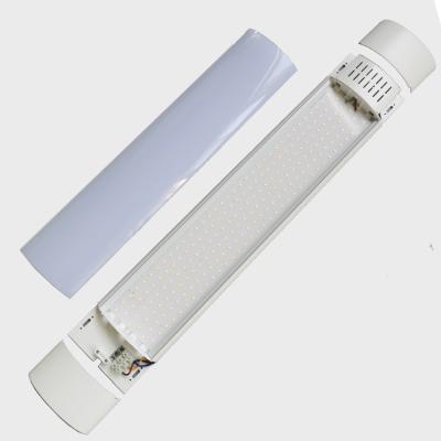 China Desktop 120mm Width 0.6m 1.2m 1.5m 40W 60W 72W Freestanding Linear LED Batten Light Fixture with 100lm/W for sale