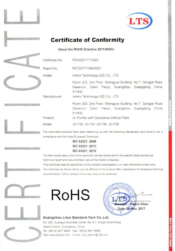 RoHS - Ionkini Technology (gz) Co., Ltd.