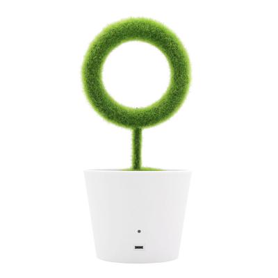 China Ionkini JO-732 Clean Air Office Home PM2.5 Desktop Air Purifiers Mini Ionizer Air Cleaner Room Indoor Green Plant Pot for sale